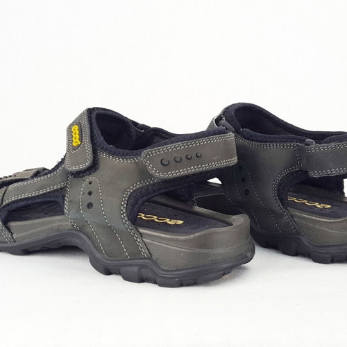 Ecco FYM women's leather sandals used, black, size 39.5-40
