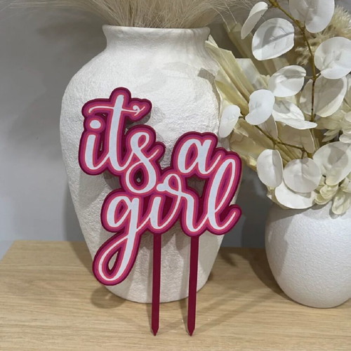Cake decoration It's a girl new