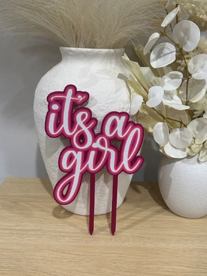 Cake decoration It's a girl new