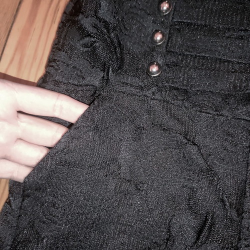 J. Stars Lace Shorts with Matching Band Detail like new, black and silver