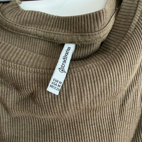 Stradivarius maxi dress brown size M like new
