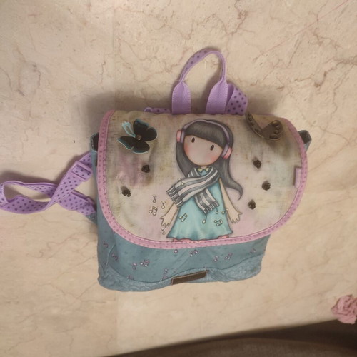 Gorjuss The Scarf children's backpack like new, turquoise