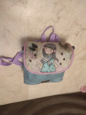 Gorjuss The Scarf children's backpack like new, turquoise