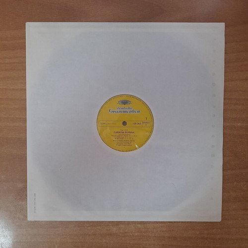 Carl Orff Carmina Burana vinyl record, Deutsche Grammophon