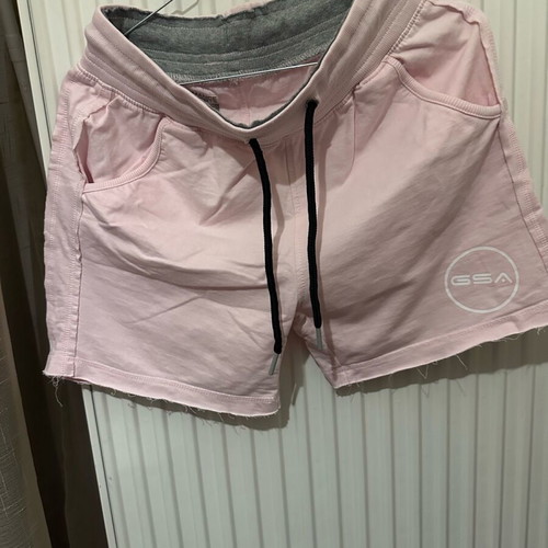 Gsa women's pink fleece bermuda shorts like new, size S