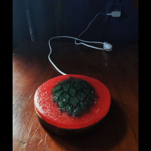 Handmade beer coaster with Led lighting made to order