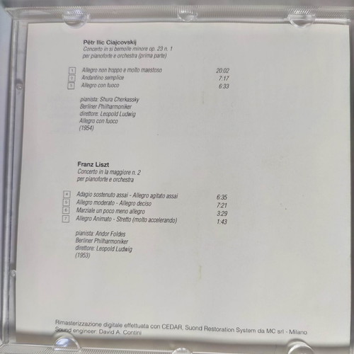 Pianoforte 2 like new, classical music CD with Tchaikovsky and Liszt