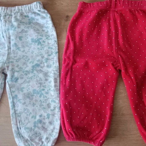 Baby pants for girls 6-9 months like new, pack of 4
