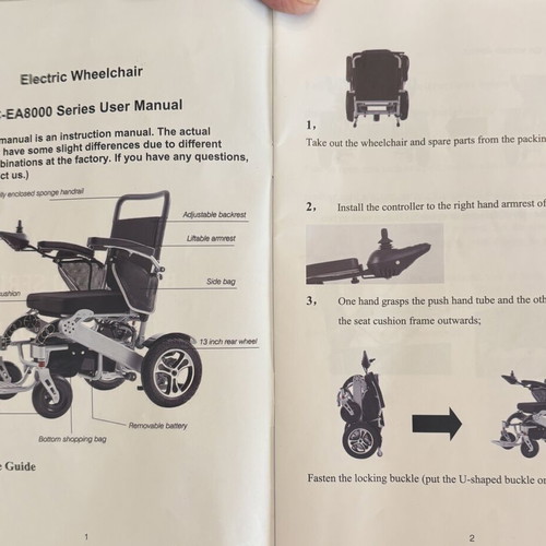 Electric wheelchair model BC-EA9000, new