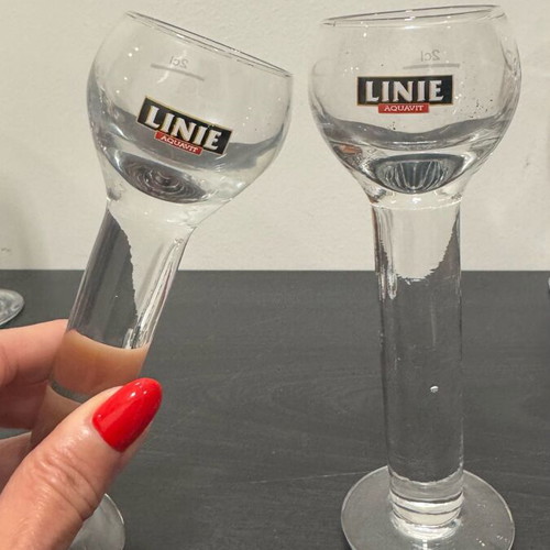 Glasses for ouzo or aperitif like new, set of 2