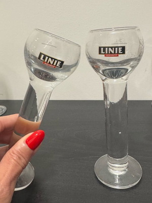 Glasses for ouzo or aperitif like new, set of 2