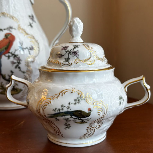 Rosenthal Sanssouci Voliere porcelain tea set with exotic birds