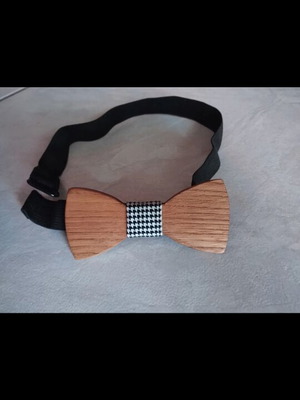 Wooden bow tie handmade new