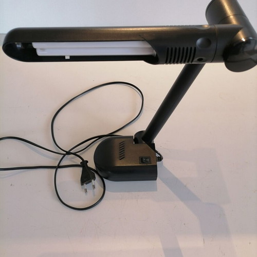 Table lamp used, black with Philips 9W bulb