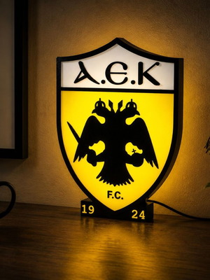AEK LED Crest Light new, decorative football club logo lamp