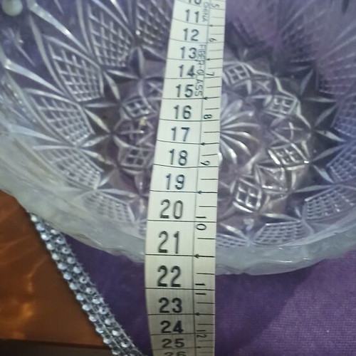 2 glass decorative items, vintage