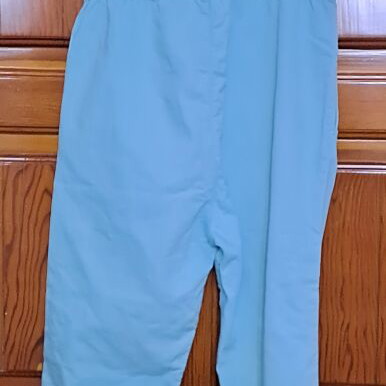 Zara Trafaluc Mint Aqua Blue Sleeveless Drawstring Overall Jumpsuit, Size XS