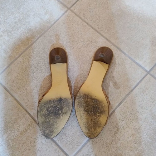 Isaac Mizrahi for Target beige platform sandals, size 37