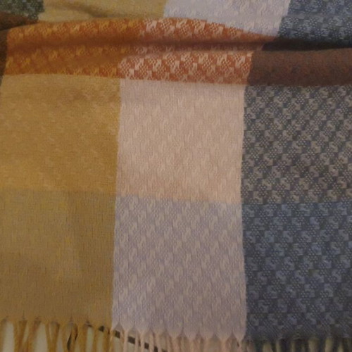 Lightweight pashmina in earthy tones like new