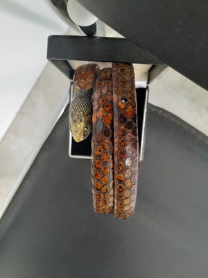 Vintage belt with brass buckle used, length 95cm