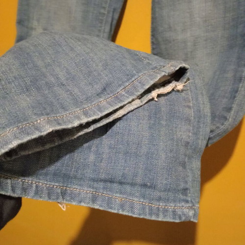 Motivi flared jeans used with embroidery and sequins, size UK 12