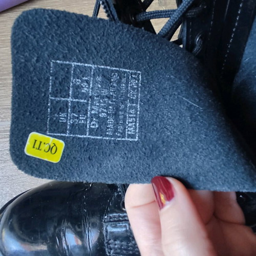 Dr. Martens leather patent boots used with 2 zippers size 37