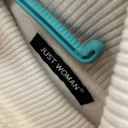 Just Woman women's knit turtleneck beige like new