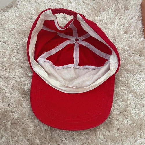 Coca Cola In The Music vintage cap elastic back hat 80s 90s rare like new
