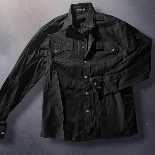 Vintage black shirt like new, loose fit, long sleeve