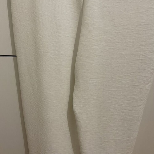 Zara white wide-leg jumpsuit with shoulder pads