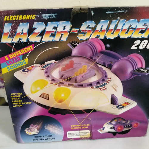Lazer Saucer 2001 new flying saucer toy with lights and sounds
