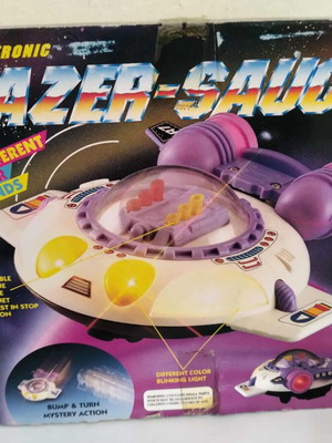 Lazer Saucer 2001 new flying saucer toy with lights and sounds