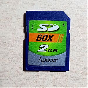 Κάρτα μνήμης SD Apacer 60x 2Gb Memory Card