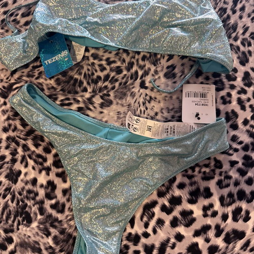 Swimsuit with glitter, new, size M