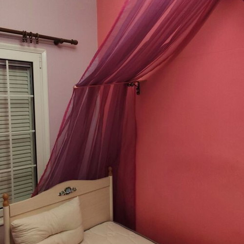 Mosquito net pink with purple like new