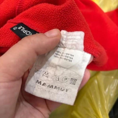 Mammut Women's Tecnopile Fleece Red 1/4 Zip used Size M/L