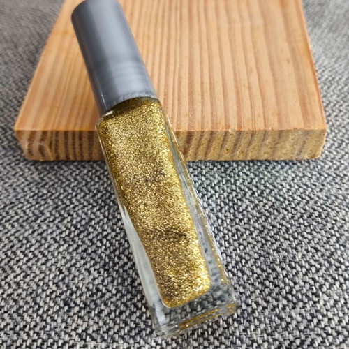 2MAD Nail Art Varnish Gold Sparkle 8 ml new