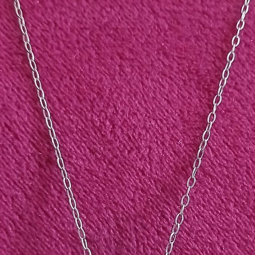Silver 925 necklace with black stone