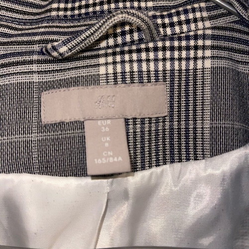 H&M Grey Striped Blazer like new, size S