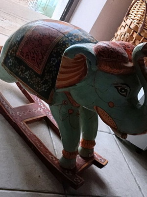 Wooden Feng Shui Elephant used, decorative
