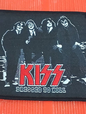 KISS Dressed to Kill Cover Woven Patch new