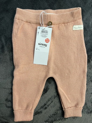 Salmon baby trousers new for 68 cm