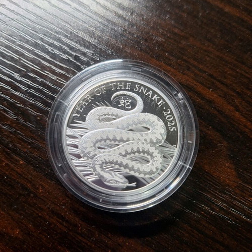 Silver bullion Year of the Snake 1 Oz 999 fine silver new
