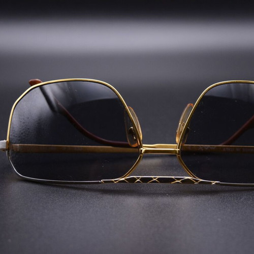 Aprilia Eyewear Max 2 Vintage Sunglasses New Old Stock Gold Silver