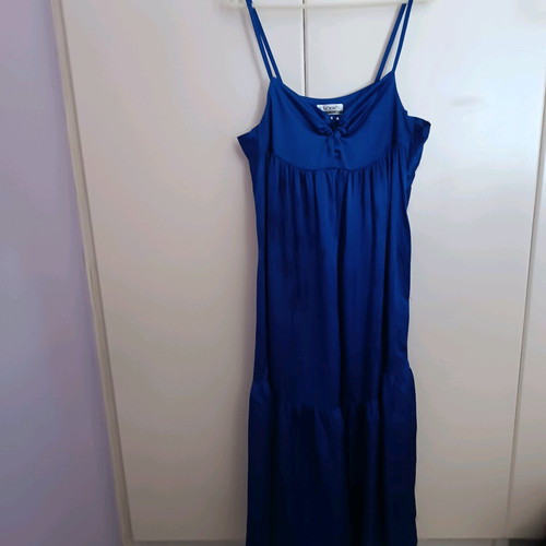Satin maxi dress like new, size L