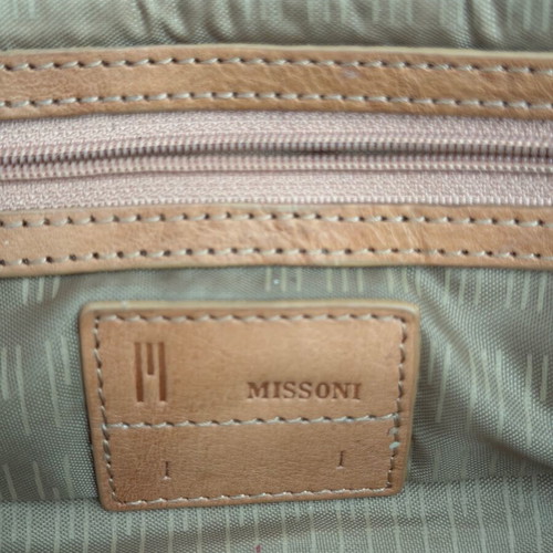 Missoni leather shoulder bag camel tan like new