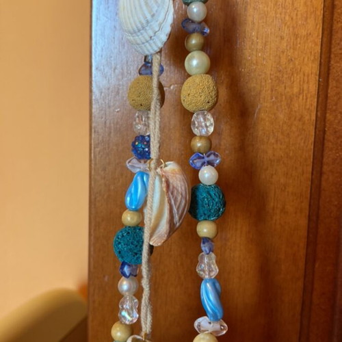 Handmade garland with shells custom made