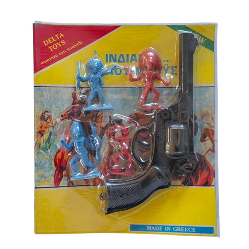 Delta Toys Vintage Indians and Cowboys Plastic Soldiers New