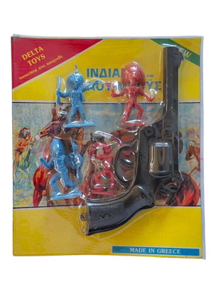 Delta Toys Vintage Indians and Cowboys Plastic Soldiers New