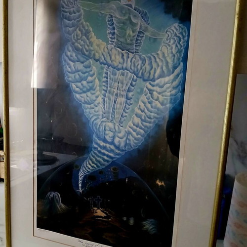 Silk Screen Print by Panos Papazachos, like new, numbered 89/250